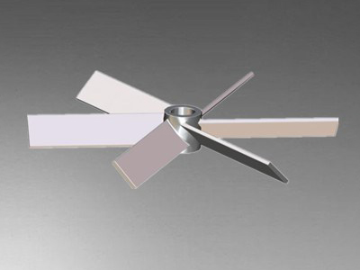 J550六片斜叶开启涡轮式搅拌器